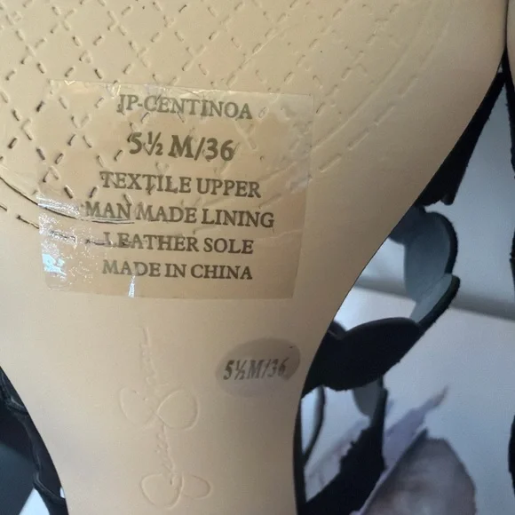 Jessica Simpson Centinoa Black Heels Women 5.5 Ankle Strap New Box 4”(B104)” - Picture 8 of 10